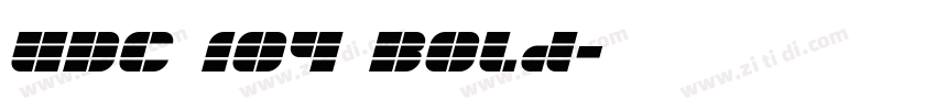 UDC 104 Bold字体转换